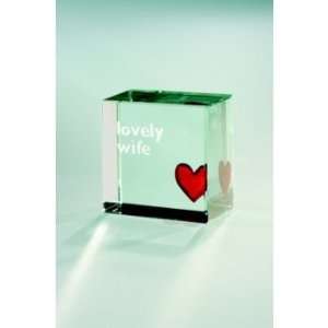    Spaceform London Text Token Lovely Wife Red Heart: Home & Kitchen