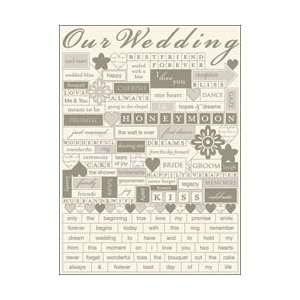  Tie The Knot Word Fetti Stickers Arts, Crafts & Sewing