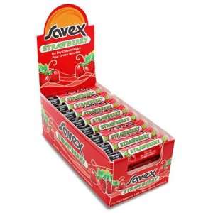    Savex .15 Oz Strawberry Lip Balm Display Case Pack 72 Beauty