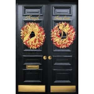  Birchcraft Studios 7945 Doorway with Wreaths   Gold Lined 