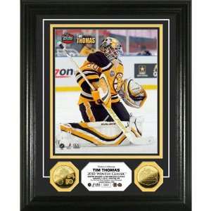Tim Thomas 2010 Winter Classic 24KT Gold Coin Photo Mint  
