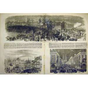 Fete Joan Arc Orleans Historical Procession Print 1855  