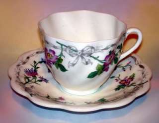 Lovely Coalport Versailles Tea Cup and Saucer Set  