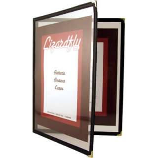 Double Fold Clear Protective Menu Plastic Covers  811642007544  