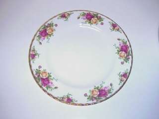 ROYAL ALBERT OLD COUNTRY ROSES DINNER PLATE FLUTED 1962  