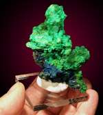 Green MALACHITE Pseudo AZURITE Crystals 70s Bisbee AZ  