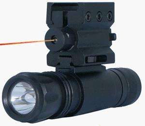 NcSTAR Red Laser and LED Flashlight Combo Weaver with Quick Detach 