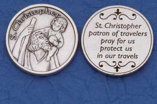 St. Christopher Medal Token Coin New MADE IN ITALY  