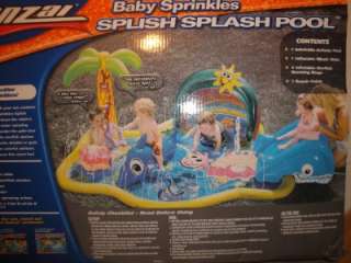   Sprinkles Inflatable Splash Pool Water Activities Banzai Kids Pool