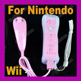 Pink Remote And Nunchuk Controller Set For Nintendo Wii  