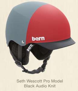 Bern Baker Snow Helmet Seth Wescott Pro Model Audio Liner Pick Size 