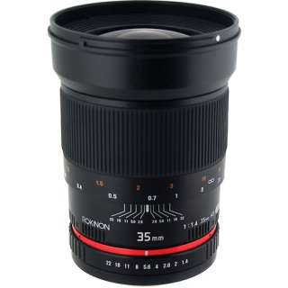 Rokinon 35mm f/1.4 Wide Angle Portrait Lens For Canon EOS SLR and DSLR 