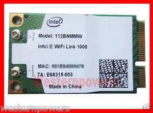 Intel WIFI Link 1000 112BN MMW 300Mbps WLAN Wireless Mini PCIe full 