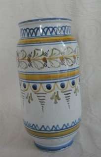 Talavera Spain cylinder vase # 370 6 1/2H MINT  