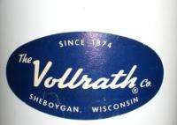 OLD VOLLRATH WHITE ENAMELWARE 2 PC STORAGE CANISTER GRANITEWARE 