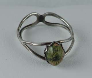 Vintage Hand Wrought Sterling Silver Scarab Ring Sz. 5 1/4  