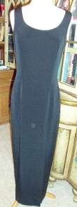 Lillie Rubin Long Black Cocktail Formal Sleevless with Jacket Size 4 