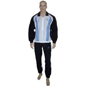 Adidas Trainingsanzug Herren T Suit Schwarz Weiß Blau  