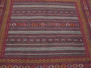 Afghan Sumakh Kelim Teppich ca. 180x140 Handgewebt  