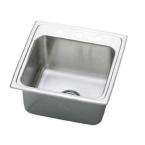   Top Mount Stainless Steel 22x22x10.125 4 Hole Single Bowl Kitchen Sink