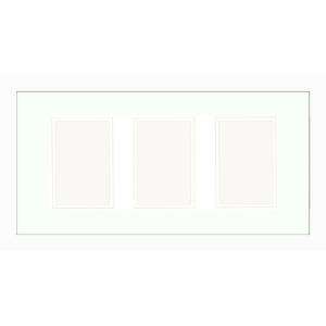  Decorators Collection 3 Opening 4 in. x 6 in. White Matted Picture 