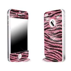 iPhone 4S / 4 Novoskins Pink Crystal Zebra Skin  Elektronik