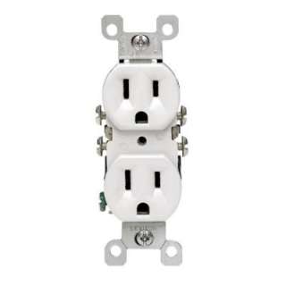Leviton 15 Amp White Duplex CO/ALR Outlet R52 12650 00W at The Home 