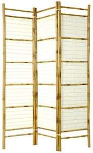 Bamboo and Rice Paper 6 Tall Screen/Room Divider  