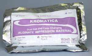 Dental Alginate Color Change 1 lb Bag Fast Set Kromatica Dustfree 