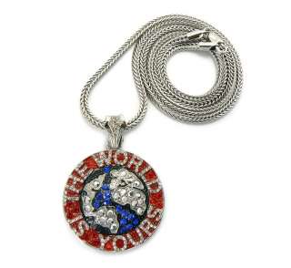   BOY World is Yours Pendant w/ Franco Chain Silver/Red SM GAP19  