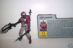 GI JOE    1990 NIGHT CREEPER    100% complete c9 cobra  
