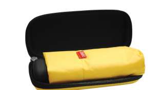 Yellow Super Mini Esprit Manually Open Umbrella w/ Case & Carring 