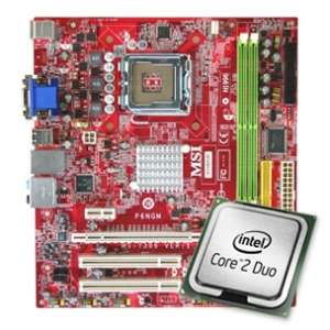 MSI P6NGM L Motherboard CPU Bundle   Intel Core 2 Duo E4500 Processor 