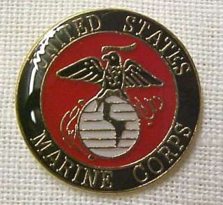 US Marine Corps Corp Insignia Lapel Cap Pin Tac New  