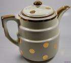 Hall Gold Label Kitchen Ware Coffeepot Polka Dots No Chips Dings or 