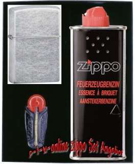 ZIPPO ® Feuerzeug WEATHERED CHROME in GESCHENKBOX  TOP   