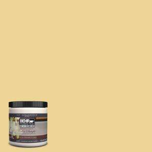 BEHR Ultra 8 Oz. Mustard Seed Interior/Exterior Paint Tester # 370D 4 