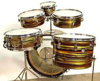 Ludwig 22,8,12,13,16 Drum Set Lemon Strata Standard 60s  