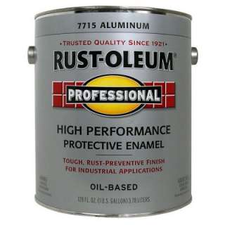   Gloss Aluminum 1 Gallon Oil Based Enamel 182771 at The Home Depot