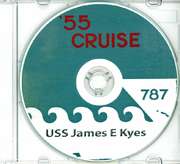 USS James E Kyes DD 787 1955 CRUISE BOOK Log CD  