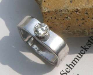Diamant / Brillant RING 18kt 750 Weiß Gold LUPENREIN IF ca. 0,50 in 