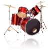 10 teiliges Big Drum Set Schlagzeug inkl. Rack *rot  