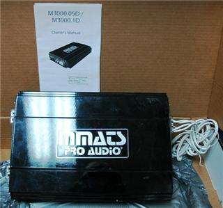 MMATS Professional Audio M Series Amplifier M3000.1D Used  