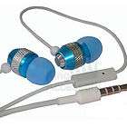 Sleek Blue 3.5mm Earphone HF Headset + MIC for iPhone 4G & 4S