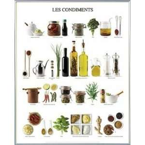 Kochkunst Poster Kunstdruck und Kunststoff Rahmen   Französische 
