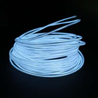 Meter EL Wire 2.3mm Neon White Glow Light 110V 220V  