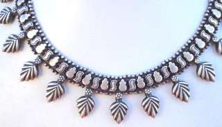 TRADITIONAL DESIGN SOLID SILVER NECKLACE CHAIN RAJASTHAN INDIA  