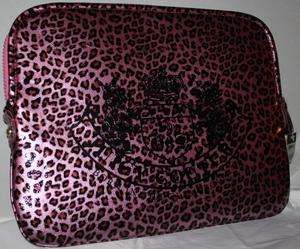 NWT Juicy Couture PINK CHEETAH LAPTOP CASE FREE SHIPPING Sleeve 