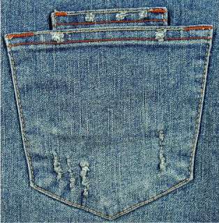 ITEM >>> Womens Distressed Blue Denim Duchesse Jeans Mini Skirt Size 