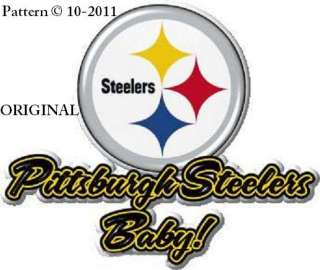 Pittsburgh Steelers Baby! Cross Stitch Pattern NFL Football TBB  